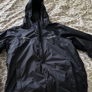 Columbia Black Raincoat
